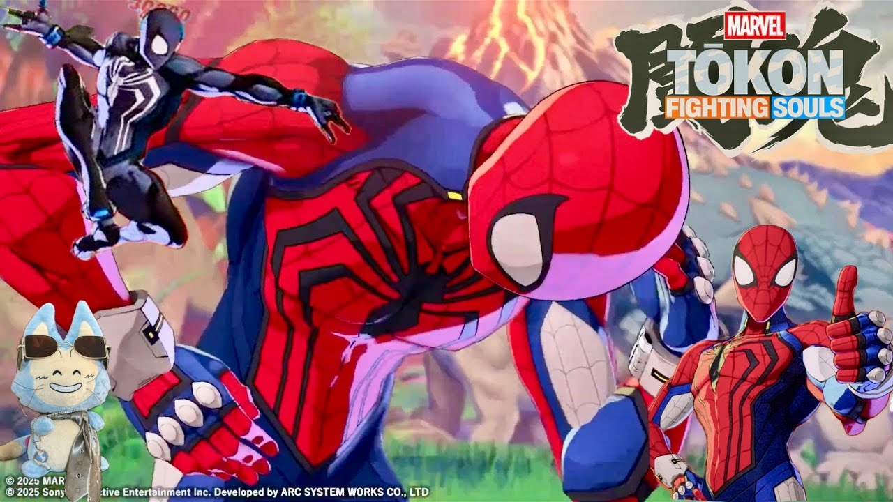 Набор симбиотов Спайди УНИЧТОЖАЕТ!!! Marvel Tokon: Fighting Souls — альтернативный геймплей Челов...