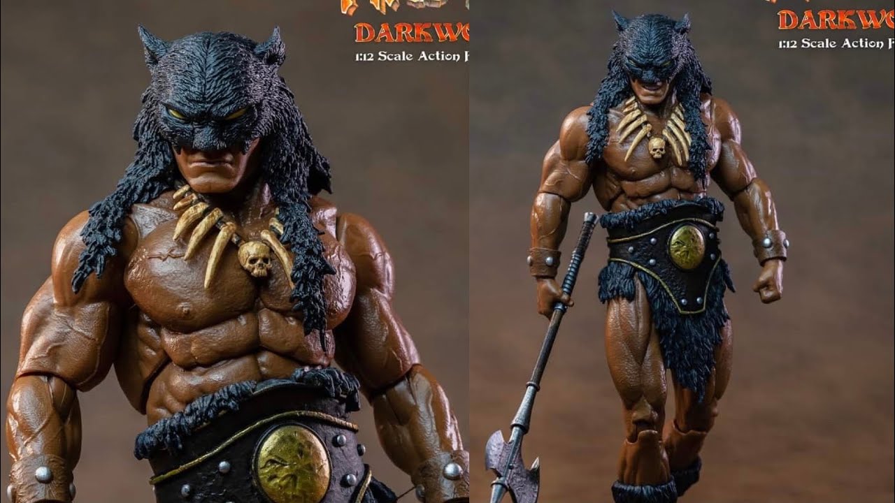 New fire and ice darkwolf action figure revealed 6 inch by frazetta girls