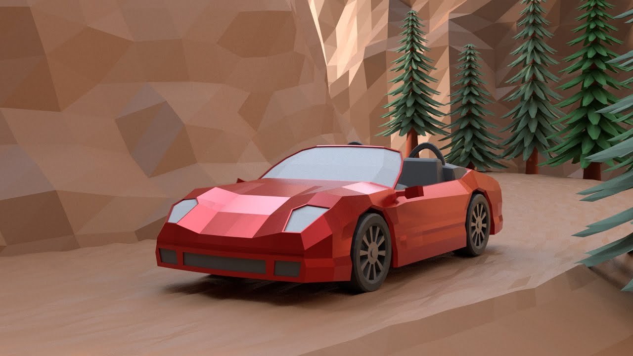 Blender Low Poly Araba Modelleme Part - 2 - Final