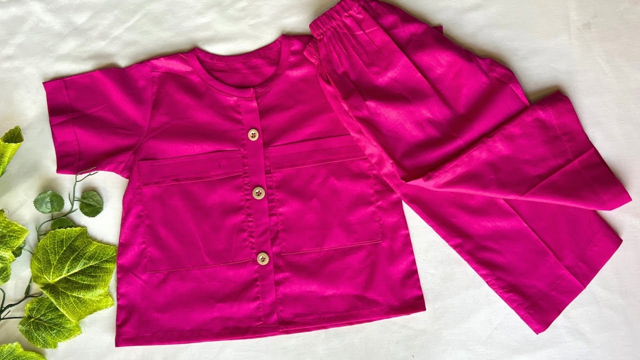 DIY Co - ord Set Baby Dress Very Trendy Dress Cutting & Stitching Tutorial