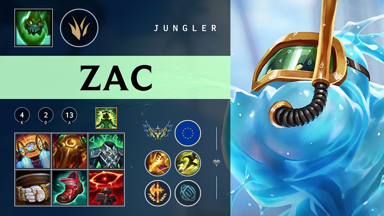 Zac Jungle vs Ekko - EUW Challenger Patch 26.04