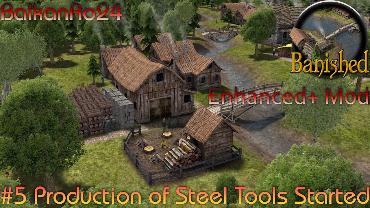 Production of Steel Tools Started  - Banished Enhanced+ Mod #5