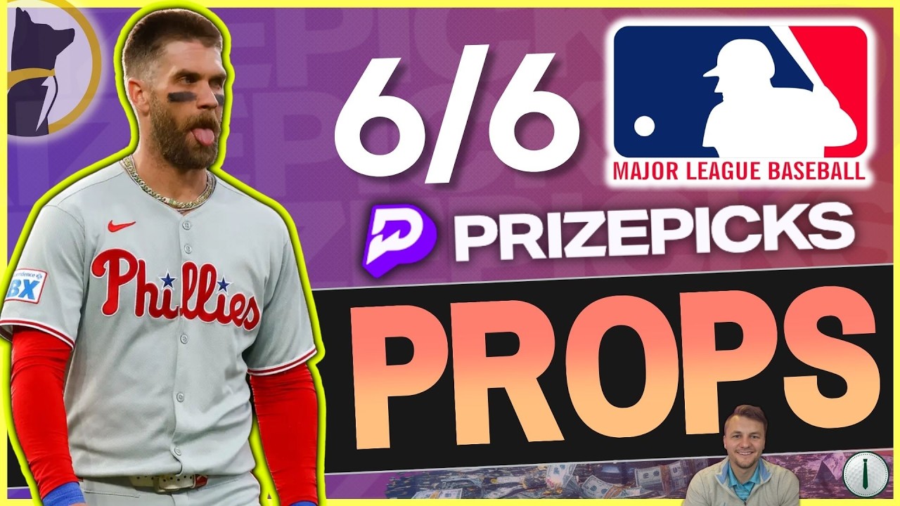 Лучшие прогнозы на игроков MLB для PRIZEPICKS и Underdog на субботу, 6 июня 2026 г.