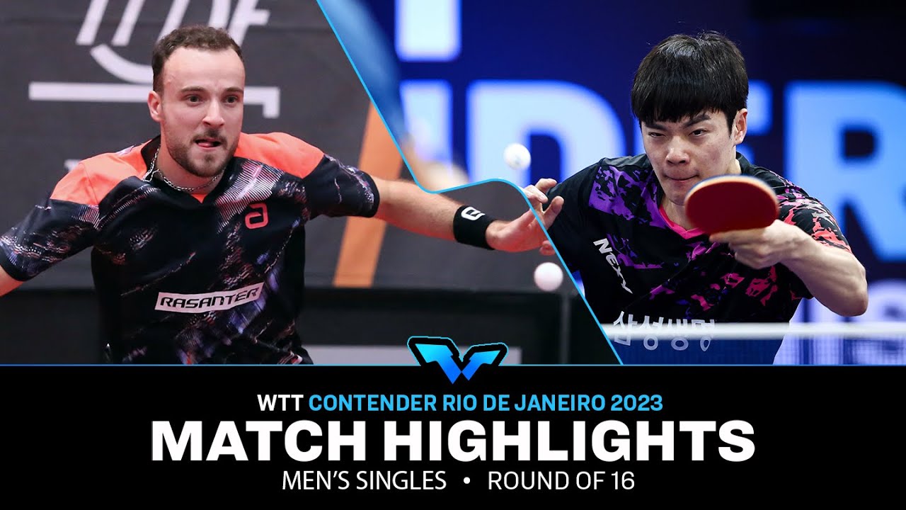 Cho Seungmin vs Simon Gauzy | MS R16 | WTT Contender Rio de Janeiro 2023