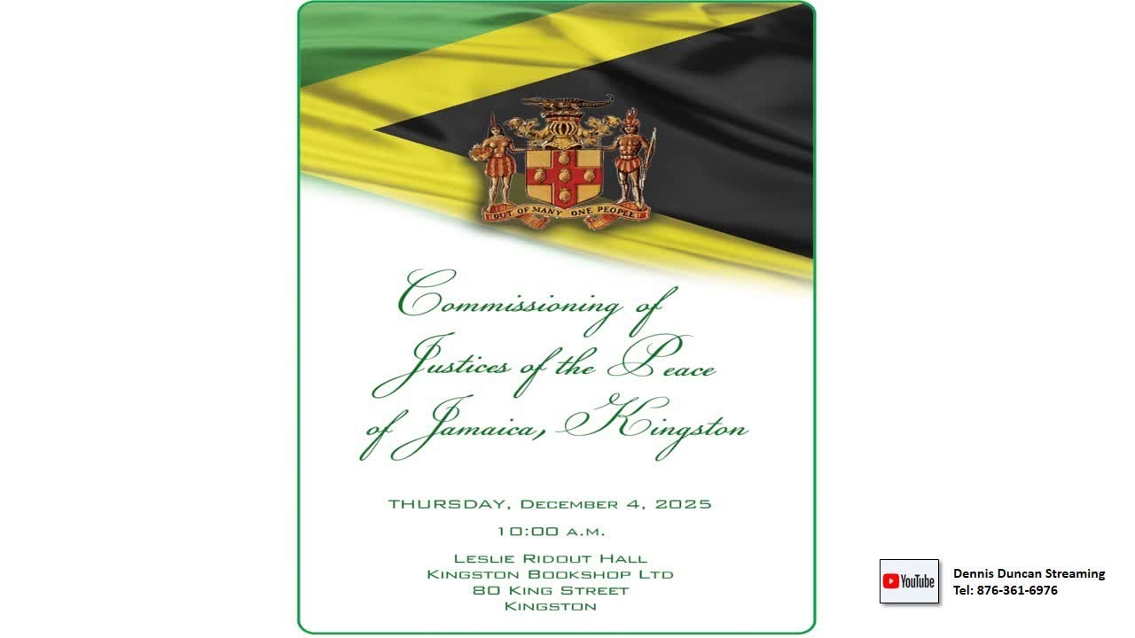 Commissioning of Justices of the Peace of Jamaica, Kingston.
