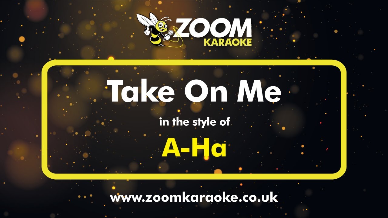 A-Ha - Take On Me (Three Semitones Down) (Karaoke Version) with Lyrics On Screen