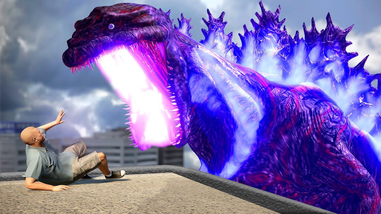 SHIN GODZILLA 4 (KAMAKURA-SAN) EATING HUMANS!! - Jurassic World Evolution (シン・ゴジラ mod)