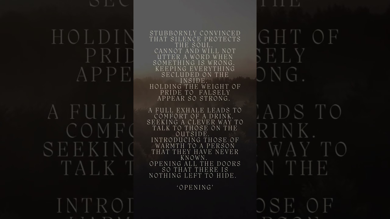 &lsquo;Opening&rsquo; #instagrampoetry #poetry #poetry-community #poetryisnotdead #instapoetry