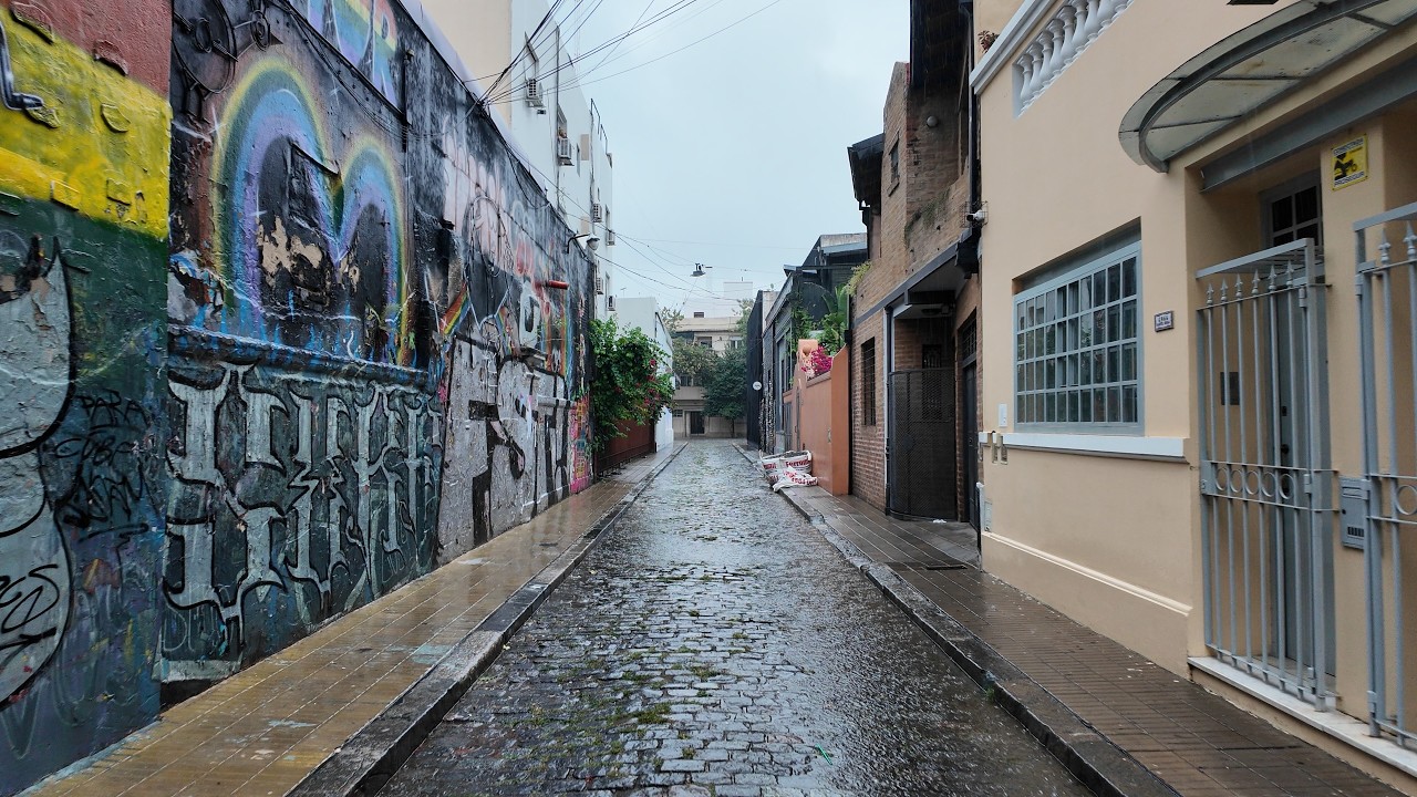 Buenos Aires Rain Walk 4K | Morning in Palermo 🇦🇷