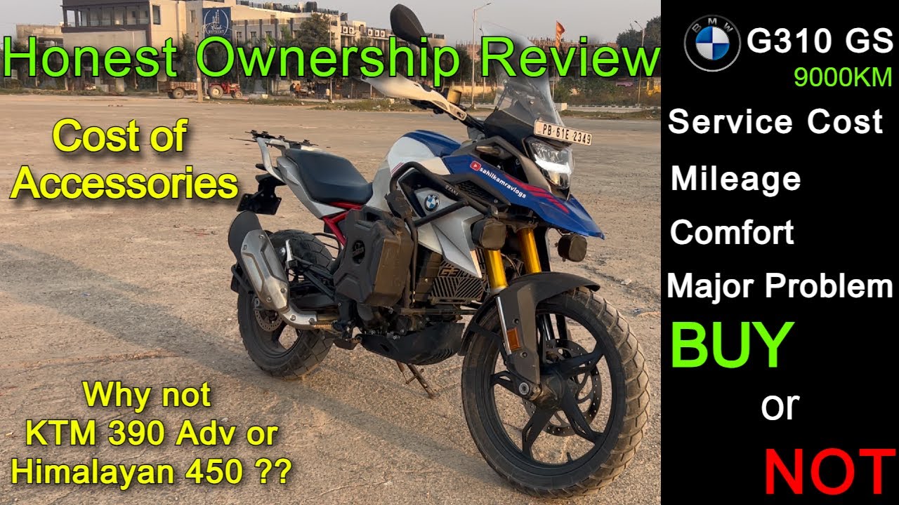 Honest Ownership Review of BMW G310 GS After 9000KM in 1 Year | better than KTM 390 Adventure ??