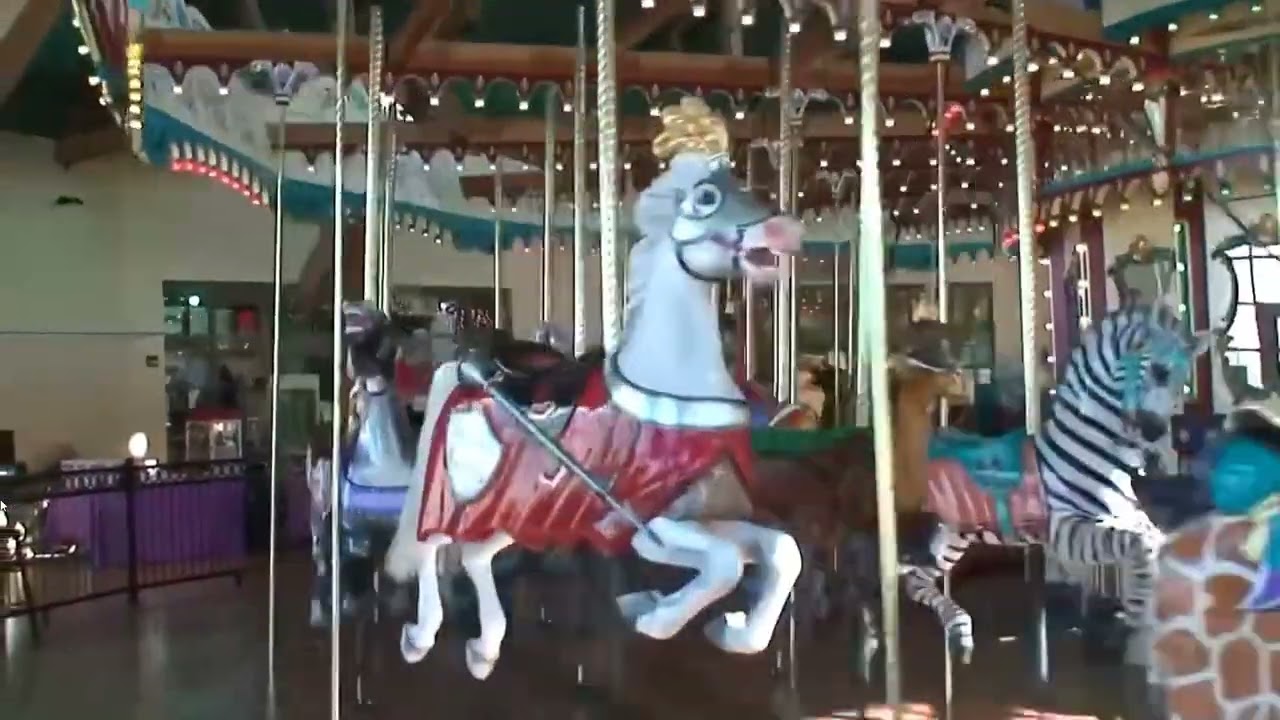 Silver Beach Carousel With Rabbit
