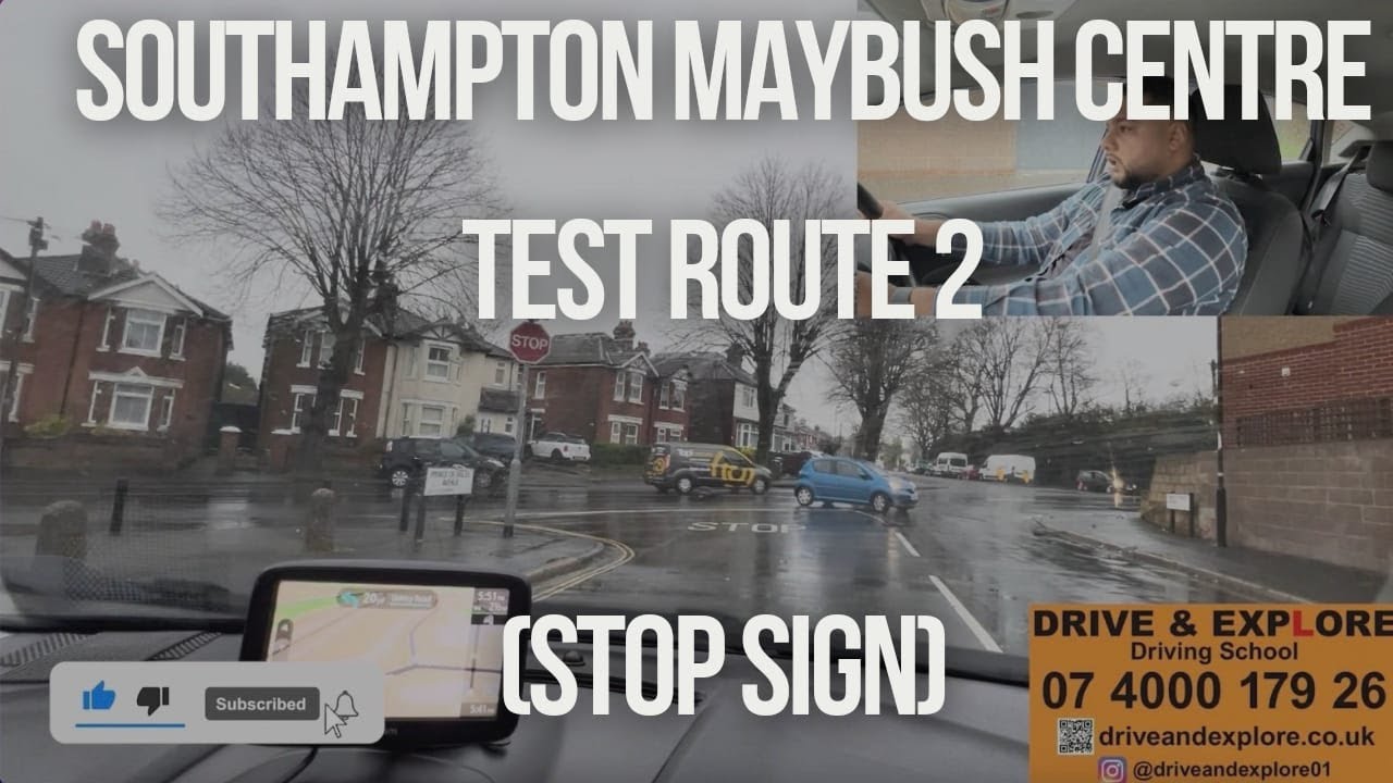 Southampton Maybush Driving Test Centre, Test Route 2 driving lesson