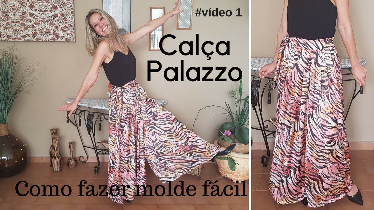 Calça Palazzo - Aprenda modelagem fácil