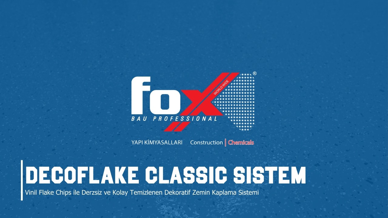 Flake Zemin Kaplama Sistemi - Fox Decoflake Classic Sistem
