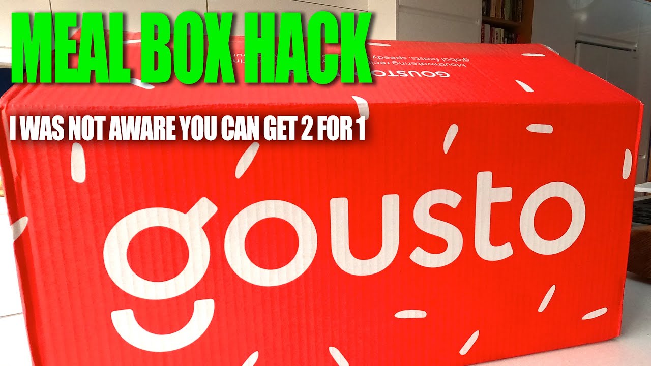 Gousto Meal Box for 1  - I didn't know they did that...