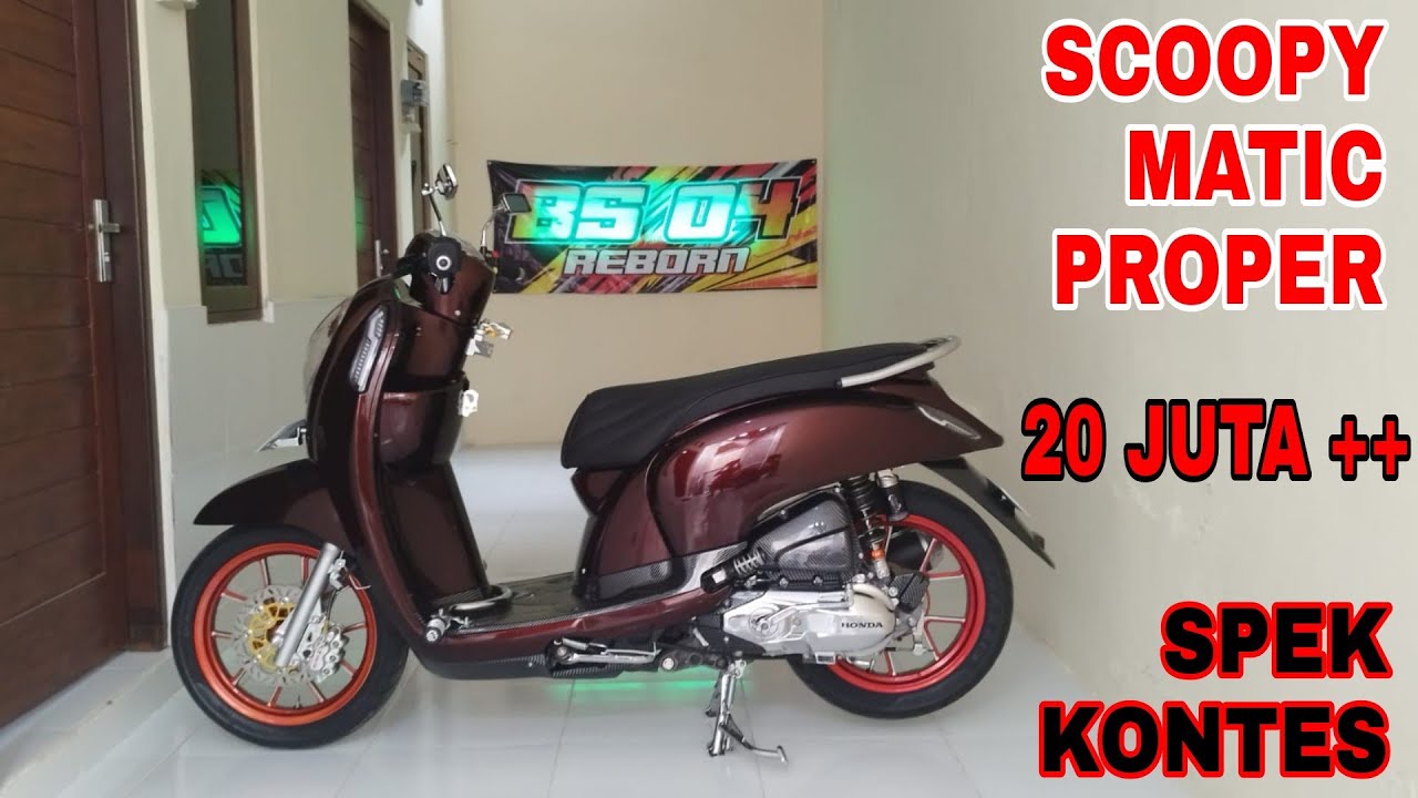 REVIEW MODIFIKASI SCOOPY MATIC PROPER BS 04 !!!