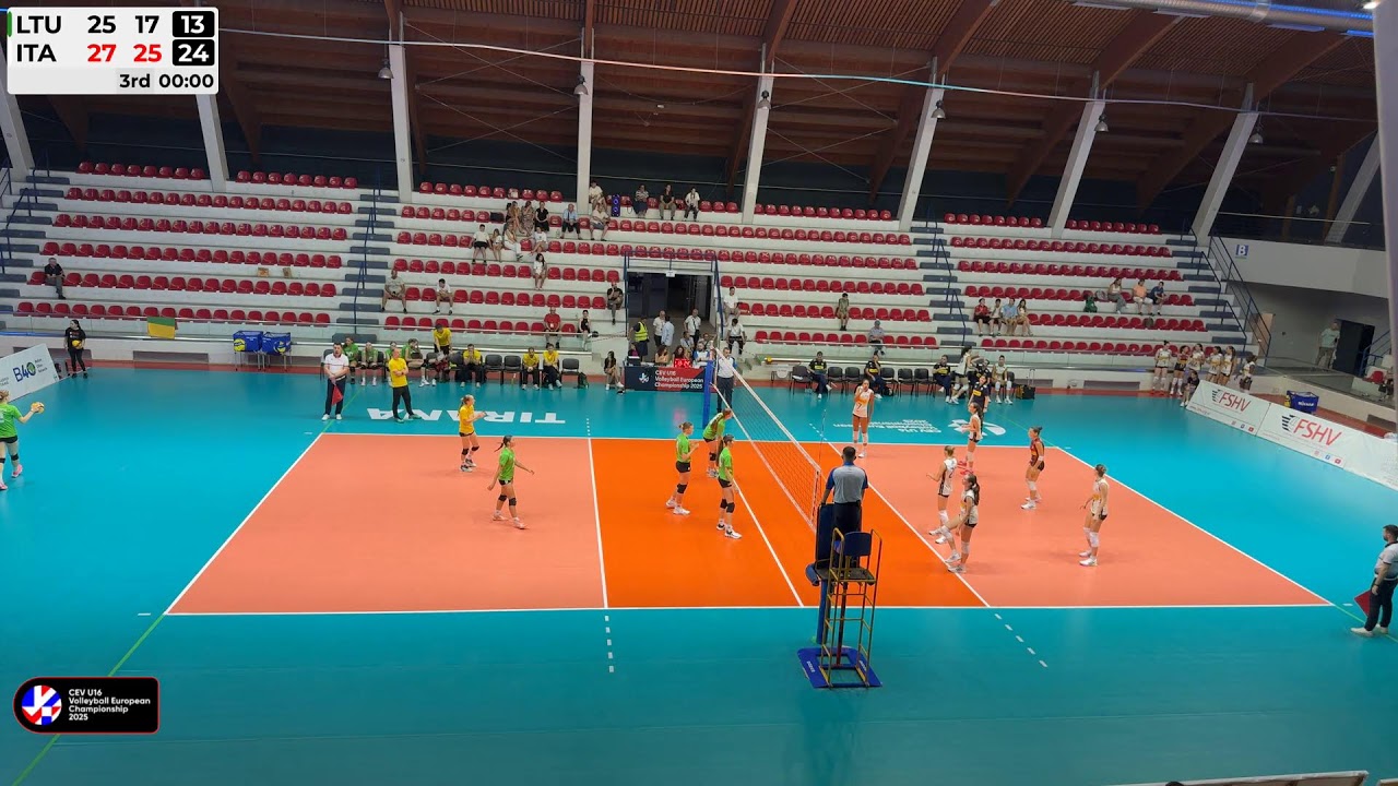 CEV U16 Champioship 2025
Lithuania - Italy