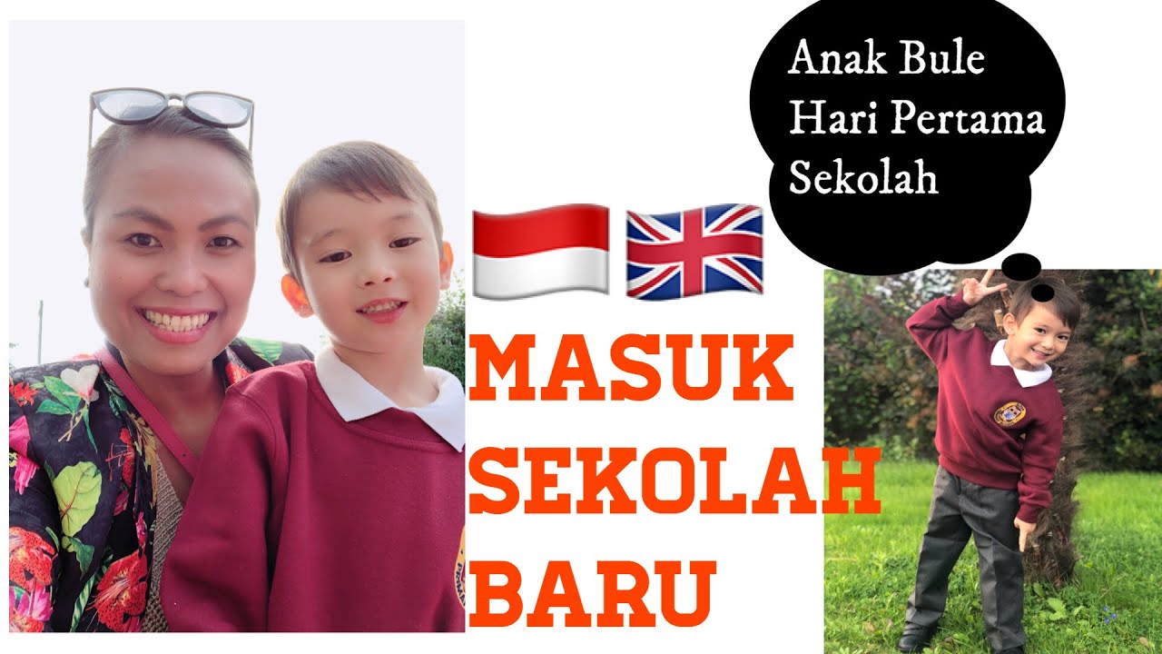 ANAK BULE MASUK SEKOLAH BARU || FIRST DAY AT SCHOOL 🏴󠁧󠁢󠁥󠁮󠁧󠁿