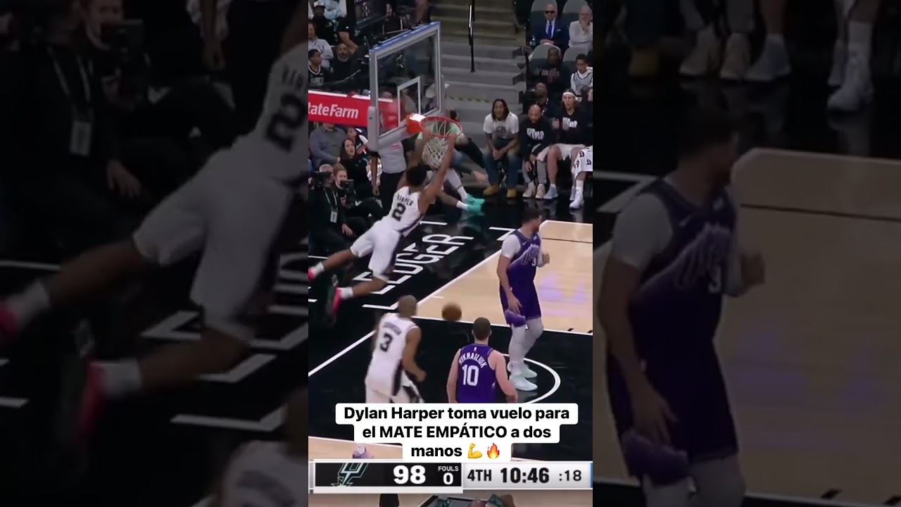 ¡Dylan Harper VUELA y suelta un MATE EMPÁTICO a dos manos! 😤💪
