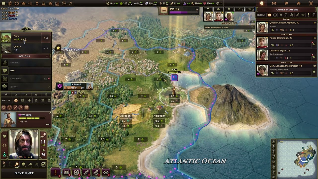 Let's Play Old World as Greece (Pericles) - Episode 2
