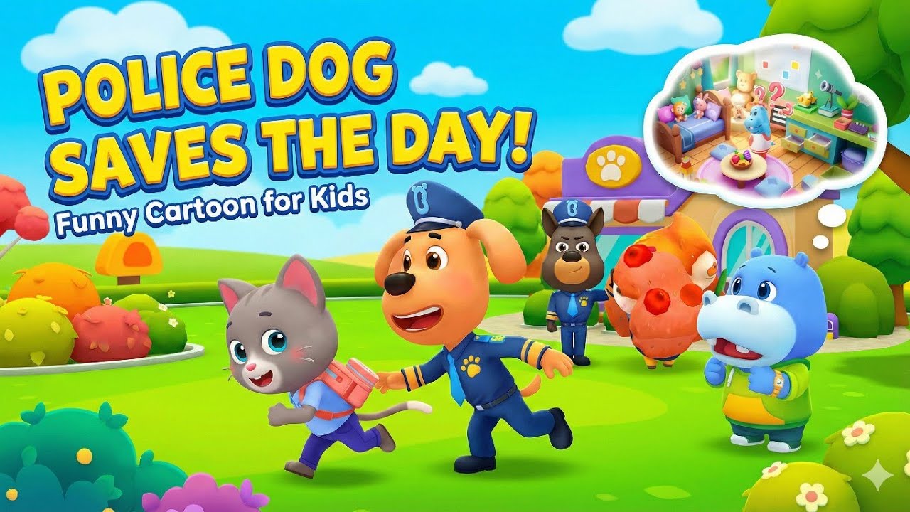 🐶 Police Dog Saves the Day! 🚓 Fun Maze & Hidden Object Adventure for Kids 