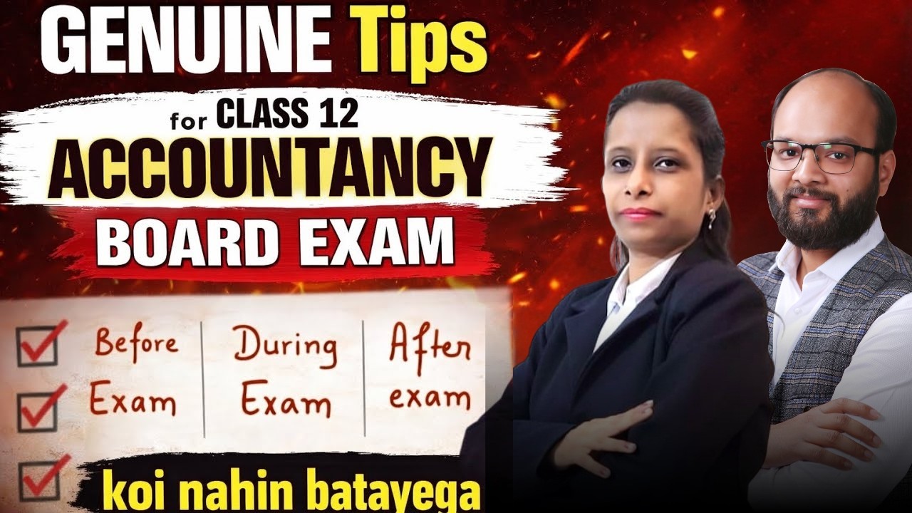Genuine Exam Hall Tips Class 12 Accounts CBSE | How to write paper| Time Management #cbse
