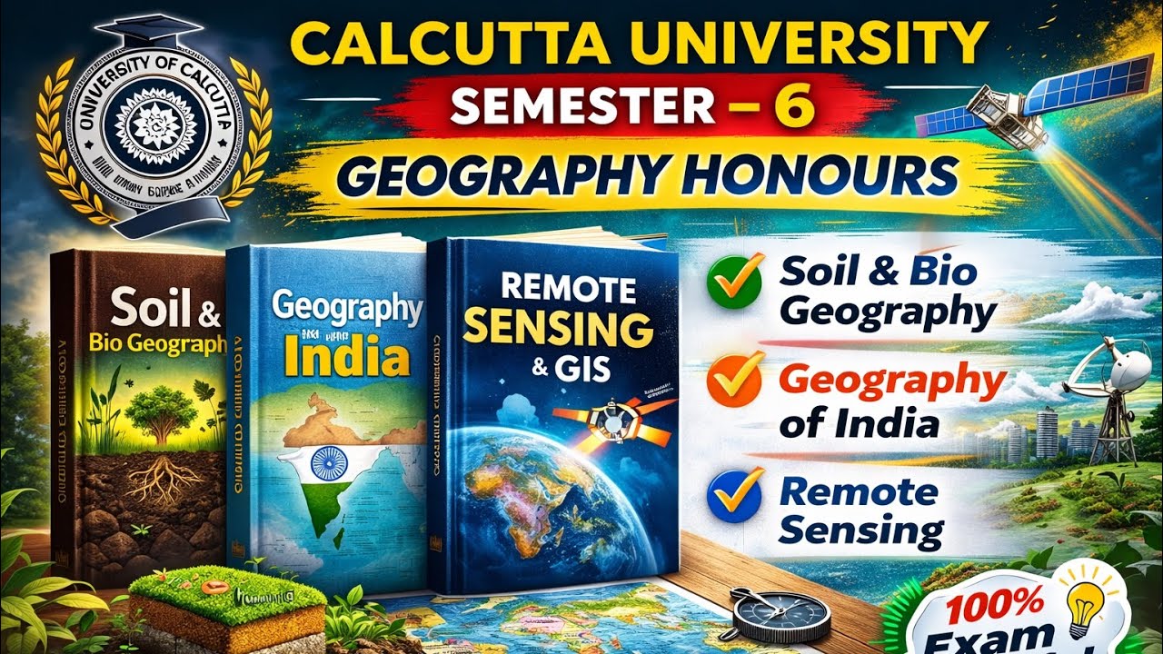 Calcutta University Semester 6 Best Books For Geography Hons. / CU SEM-6 GEOGRAPHY BOOKS 📖🎯