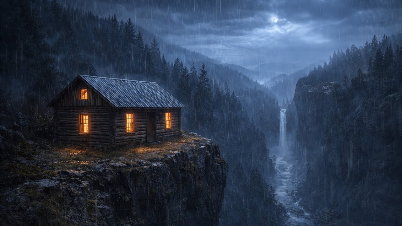 HEAVY RAIN AND THUNDER - DEEP SLEEP SOUNDS 🌩 Soothing Storm Ambience for Deep Sleep & rain live