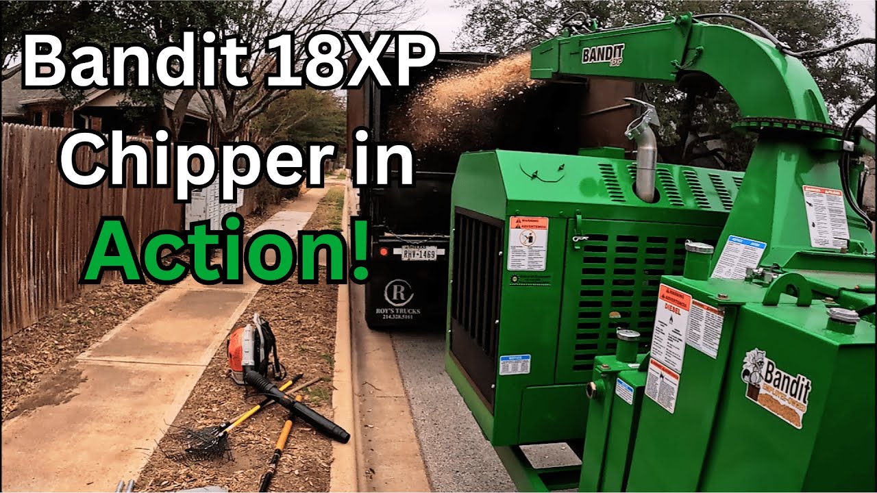 Bandit 18XP Tree Chipper in Action!