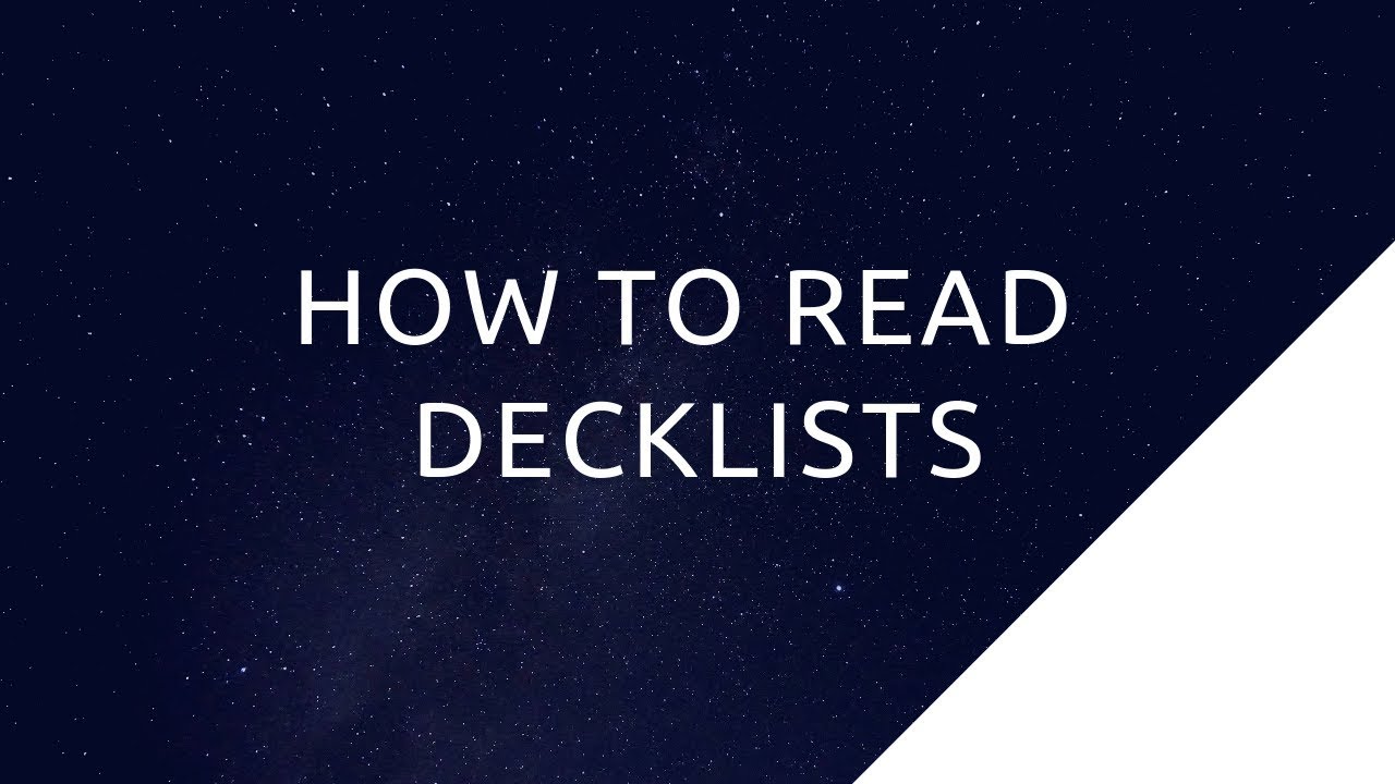 Lazer Focus: Reading Decklists | The Elder Scrolls Legends Guide
