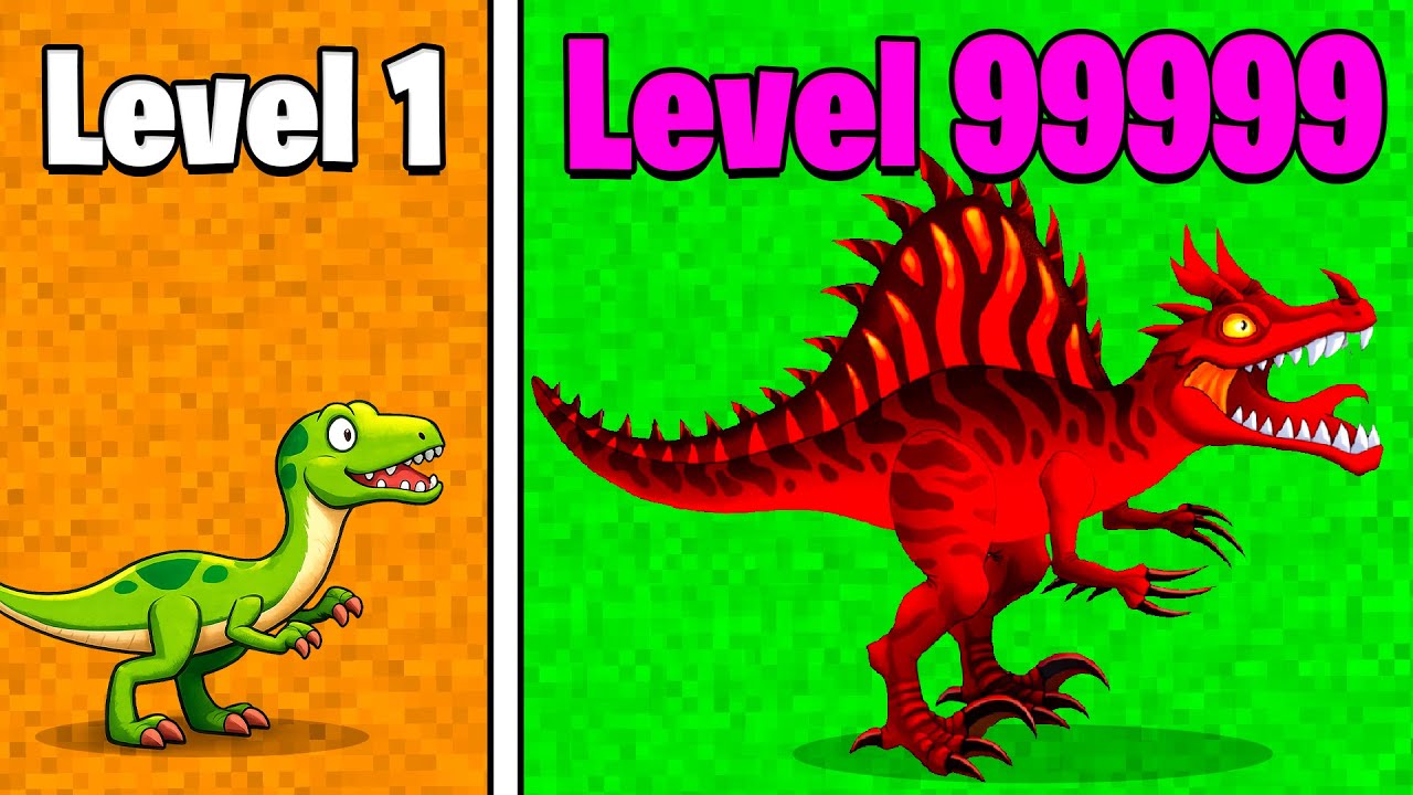 I CREATED THE WORLD'S STRONGEST MAX LEVEL DINOSAUR IN MERGE DINOSAURS MASTER!