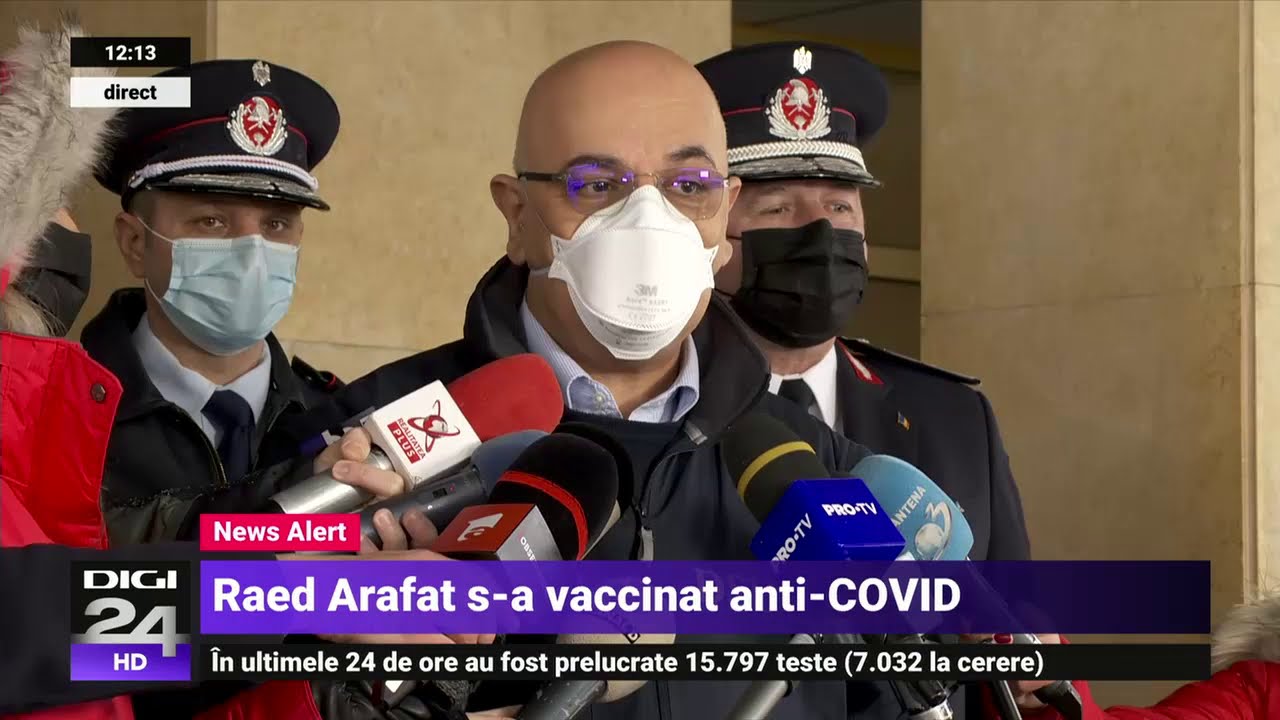 Raed Arafat s-a vaccinat anti-COVID: Nu e la ordin, cine dorește se vaccinează - Digi24