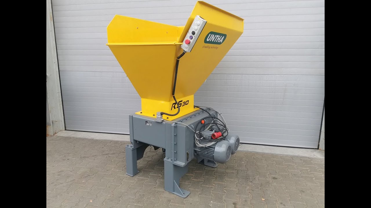 UNTHA RS30 2x7,5kW untha rs 30 shredder rebak hacker