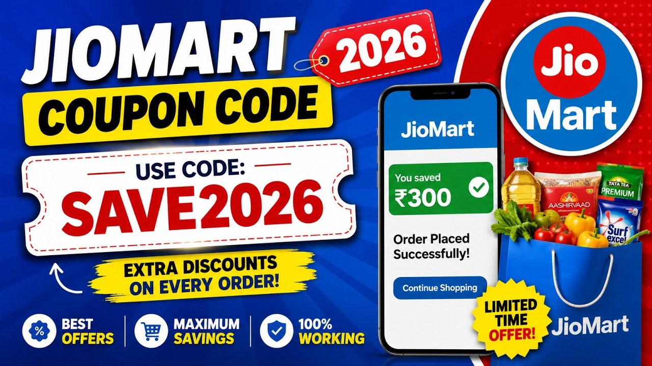 JioMart Coupon Code 2026 | Latest Discount Code & Offers