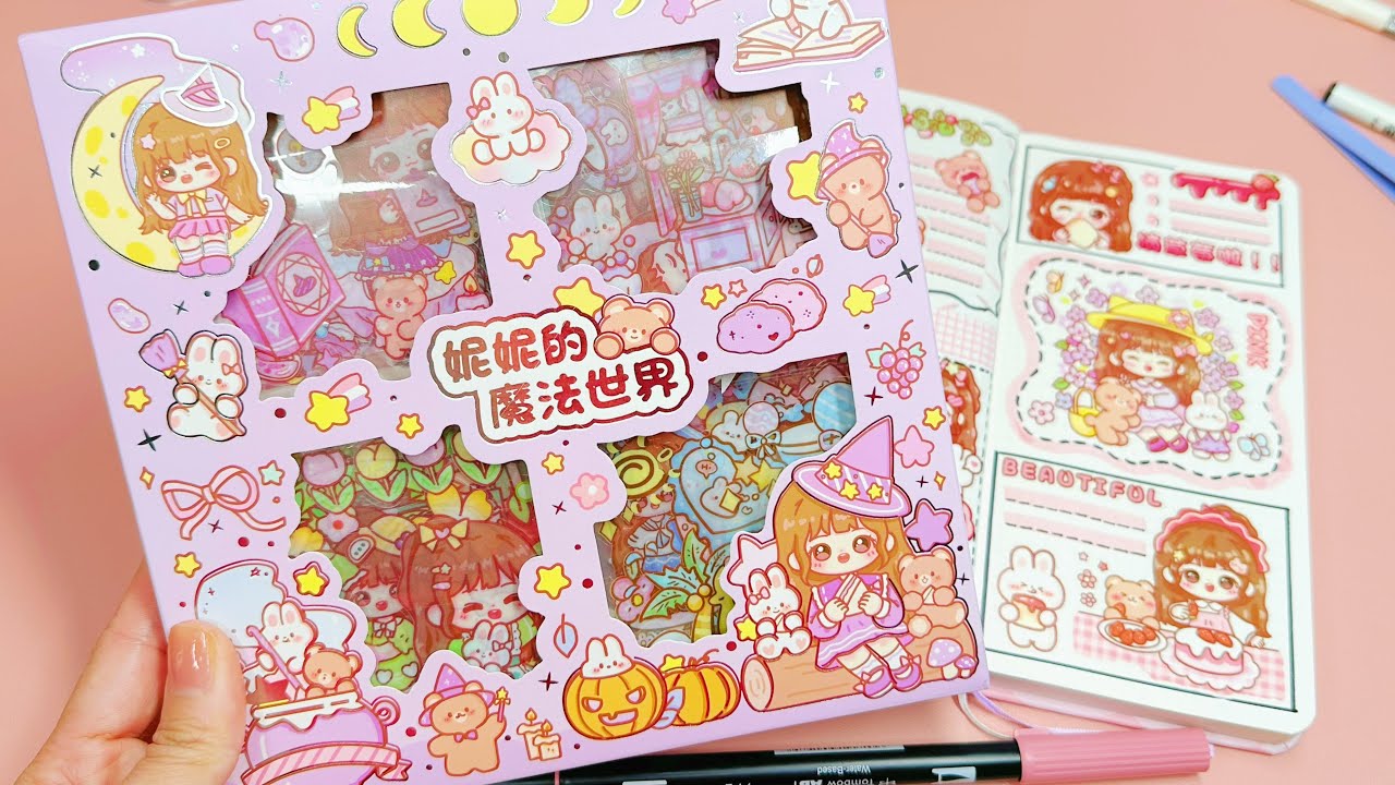 Unbox new stickers and ASMR stickers journal 💗💗