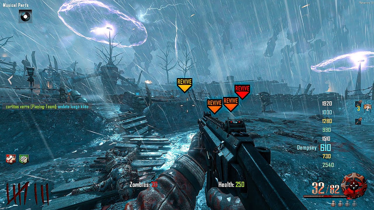 ORIGINS 8 PLAYERS | ZOMBIES GAMEPLAY | CALL OF DUTY BLACK OPS 2 (NO COMMENTARY)