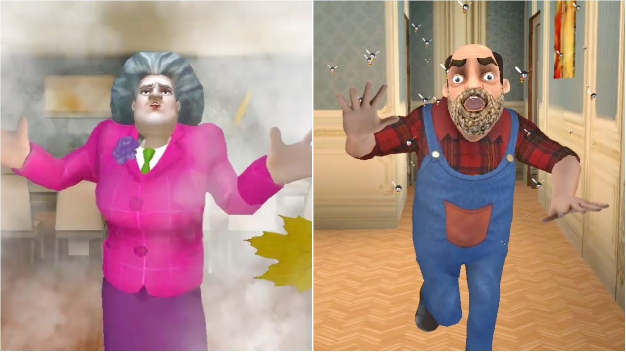 Scary Teacher Let Itch Be VS Scary Stranger Let It Bee