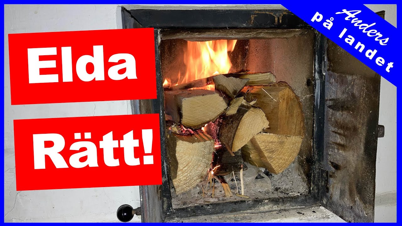 Elda kakelugn och r&ouml;rspis p&aring; r&auml;tt s&auml;tt
