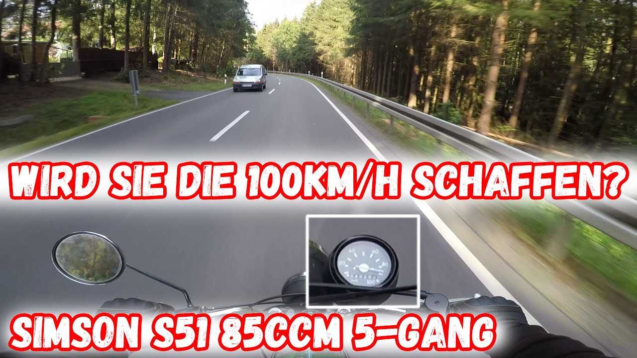 Schafft sie die 100km/h? | Simson s51 85ccm 5-Gang | Datta