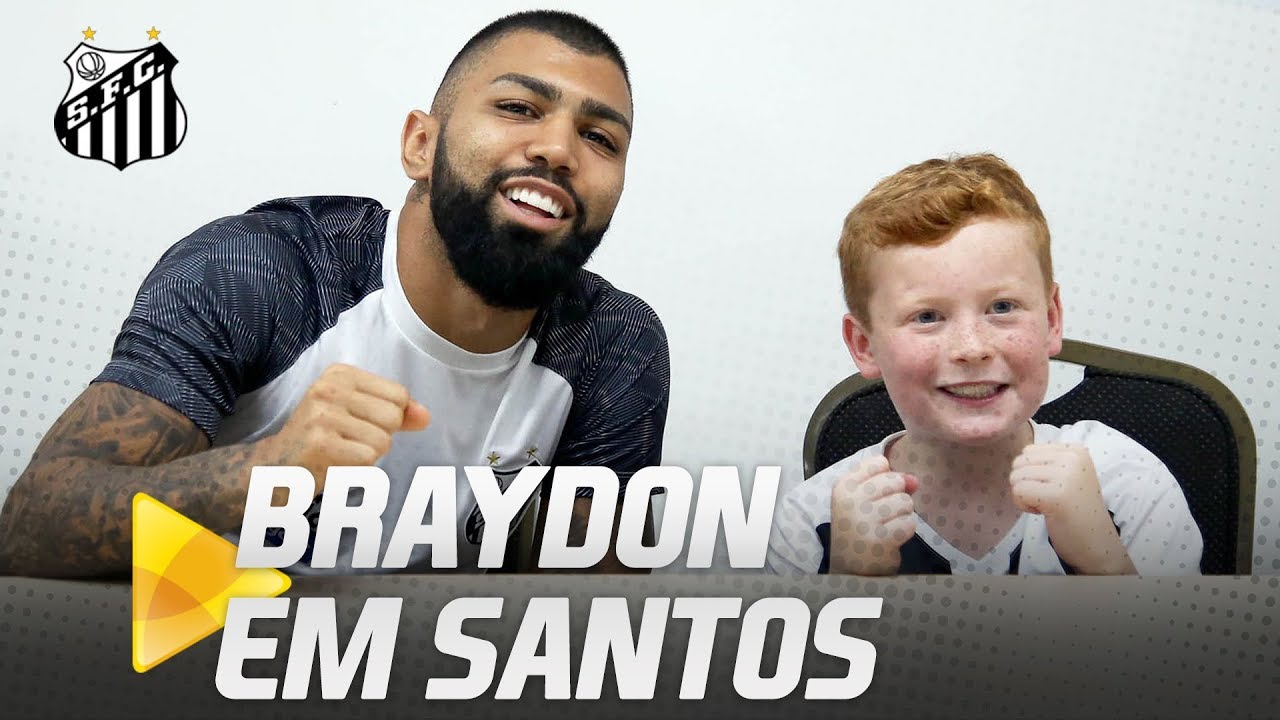 Braydon Bent conhece o Santos FC