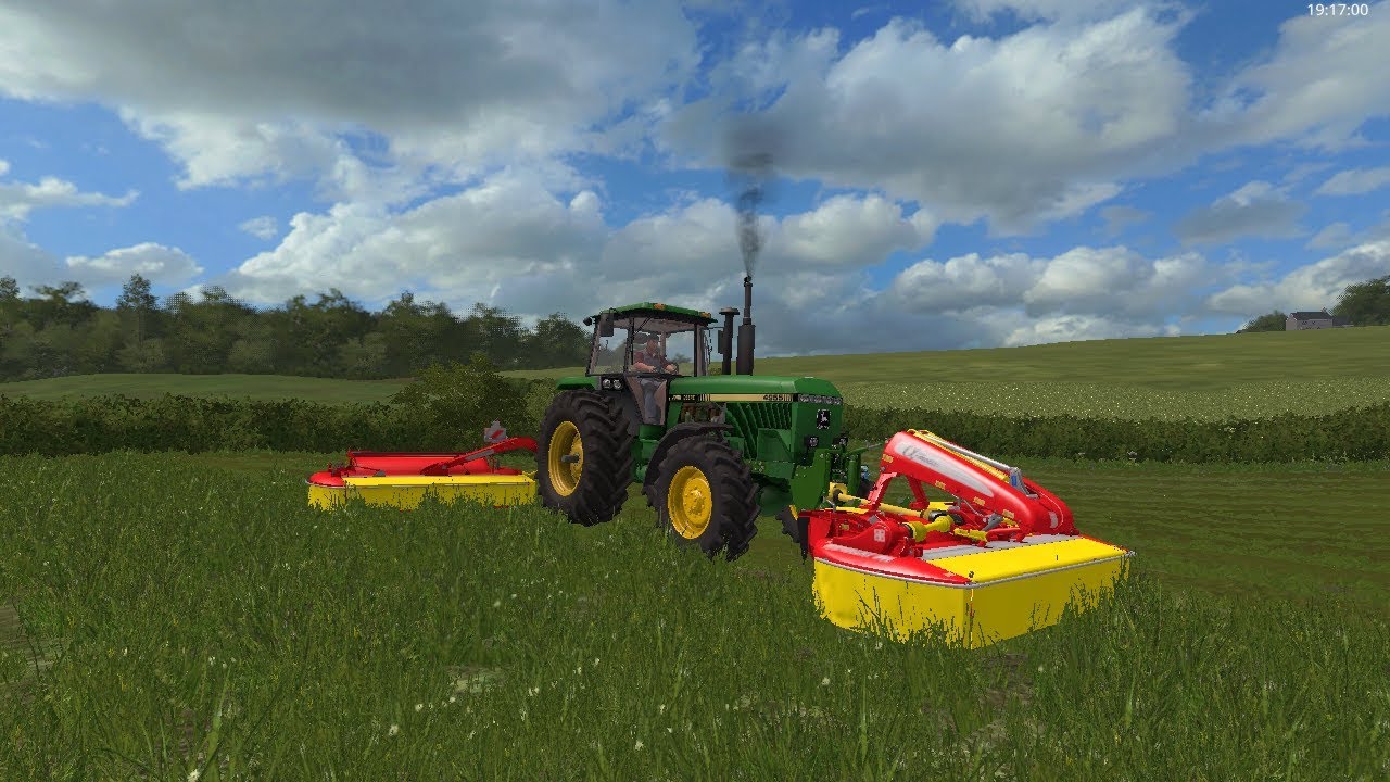 fs 17 coldborough park farm timelapse #4 silage mowing and raking