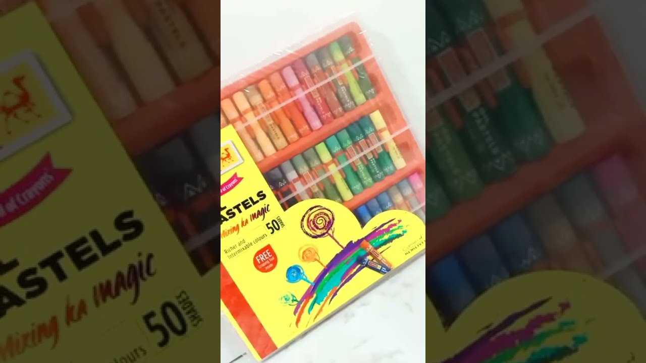 Camel Oil Pastel 50 shades review | oil pastel caryon | ASMR