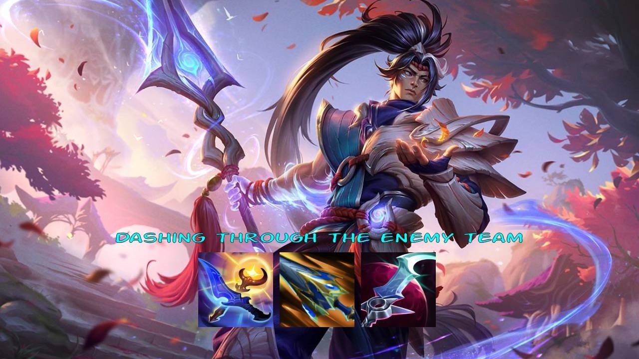 Smacking ranged champs by jumping on top of them