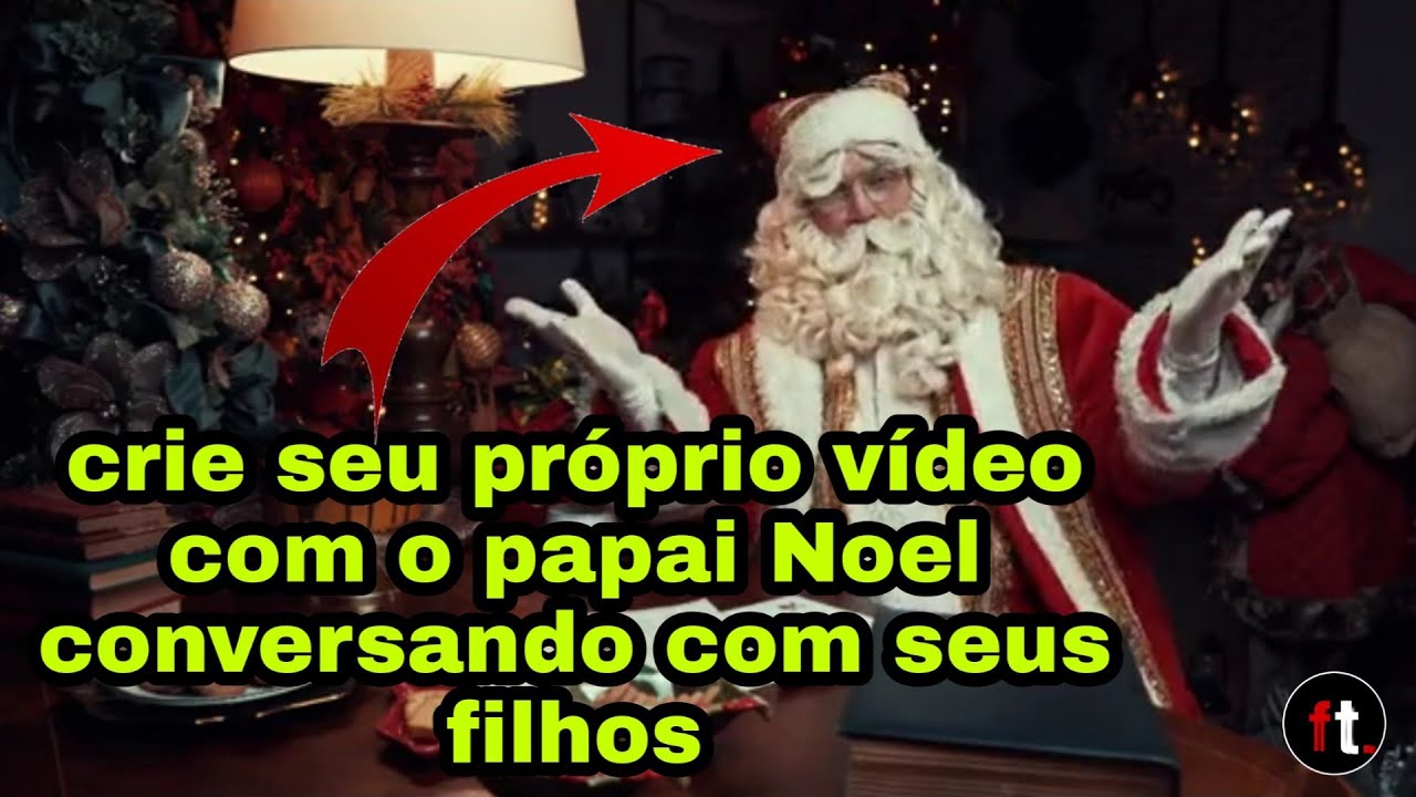 como criar vídeo do papai Noel  para seus filhos , com os nomes deles muito bonito ( natal 2020 )