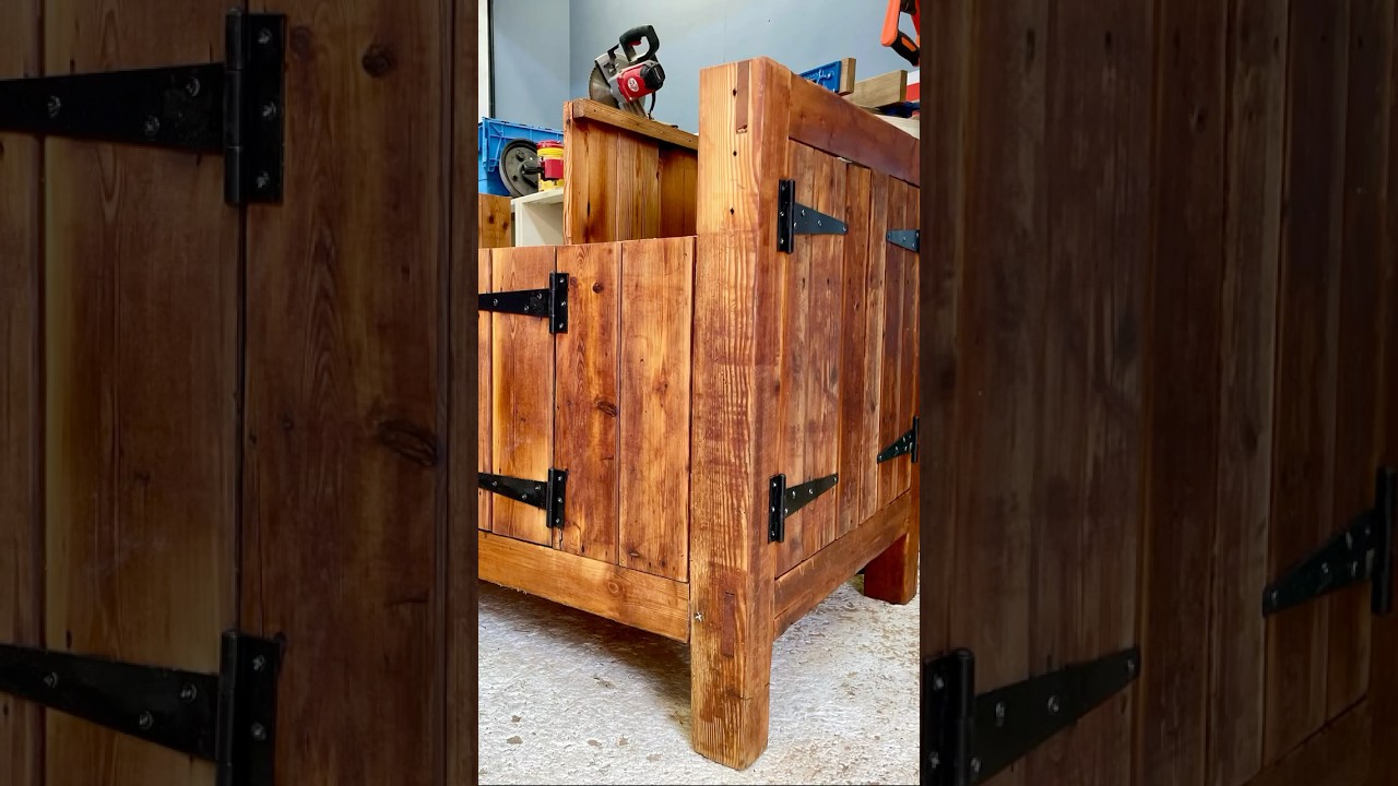 Quick bench refresh #diy #woodworking #workshop #puppy #woodworkingsupplies #woodworkingworkshop
