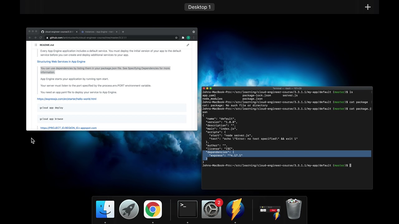 Cloud Engineering Course: Deploying an application... (App Engine - Standard Environment - Basics)
