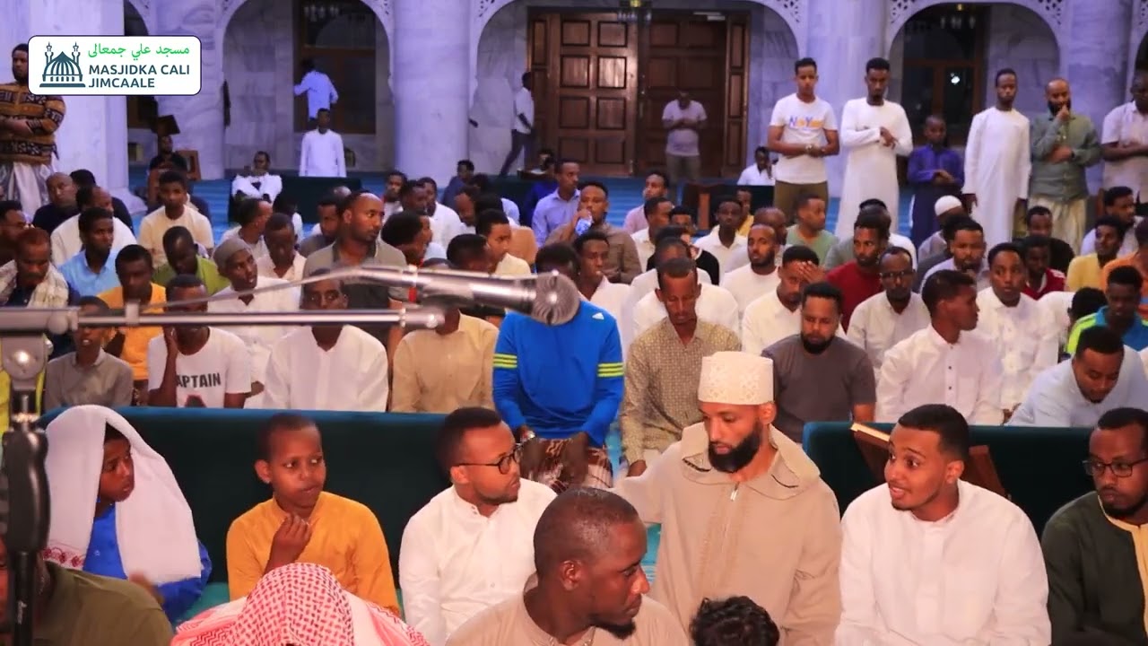 Salaadda taraawiixda habeenka 18 aad  ||  Masjidka Cali Jimcaale  ||  Sh cabdisamad baa cali