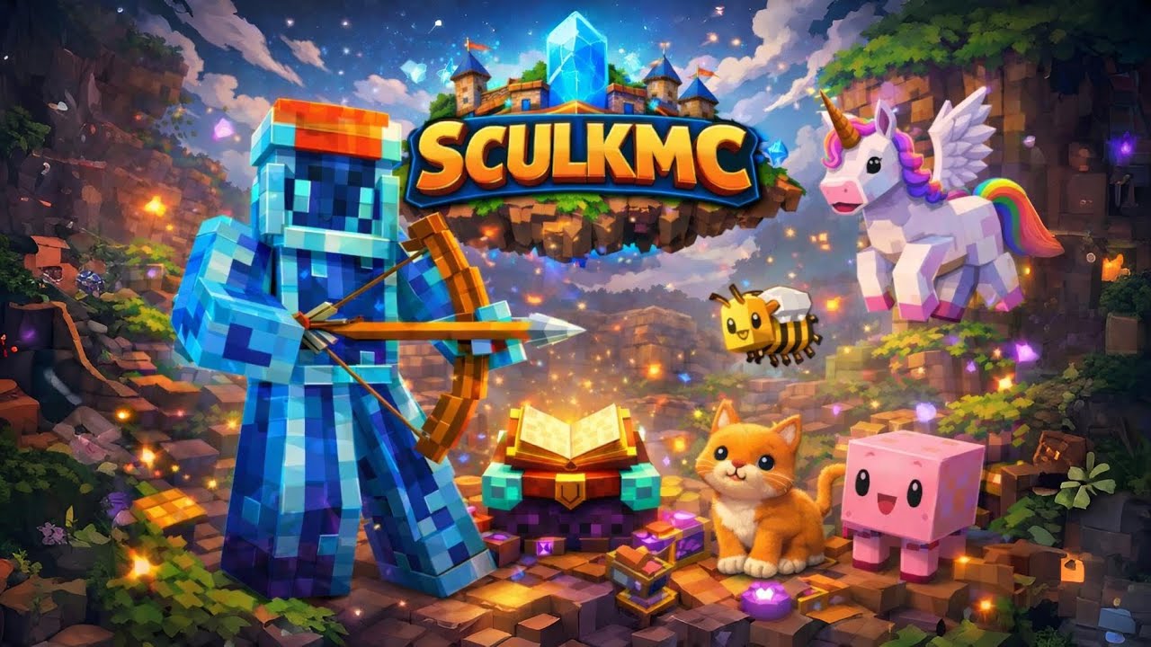 First Time SCULKMC pe 💙 | Minecraft LIVE 🔴