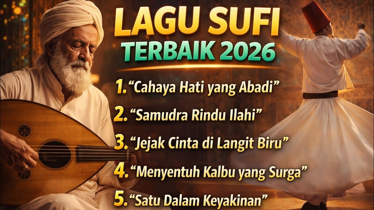 LAGU SUFI TERBAIK 2026 || JEJAK CINTA DI LANGIT BIRU - MENYENTUH KALBU YANG SURGA 