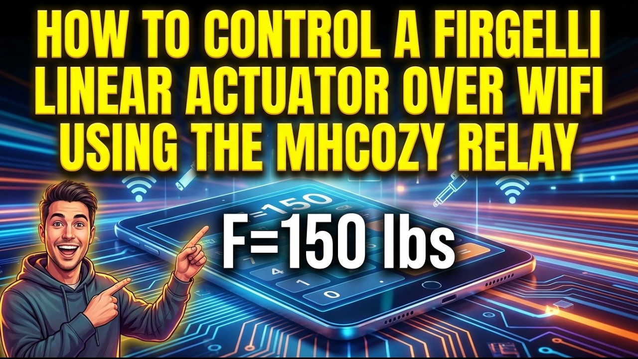 How to Control a FIRGELLI Linear Actuator Over WiFi Using the MHCOZY Relay